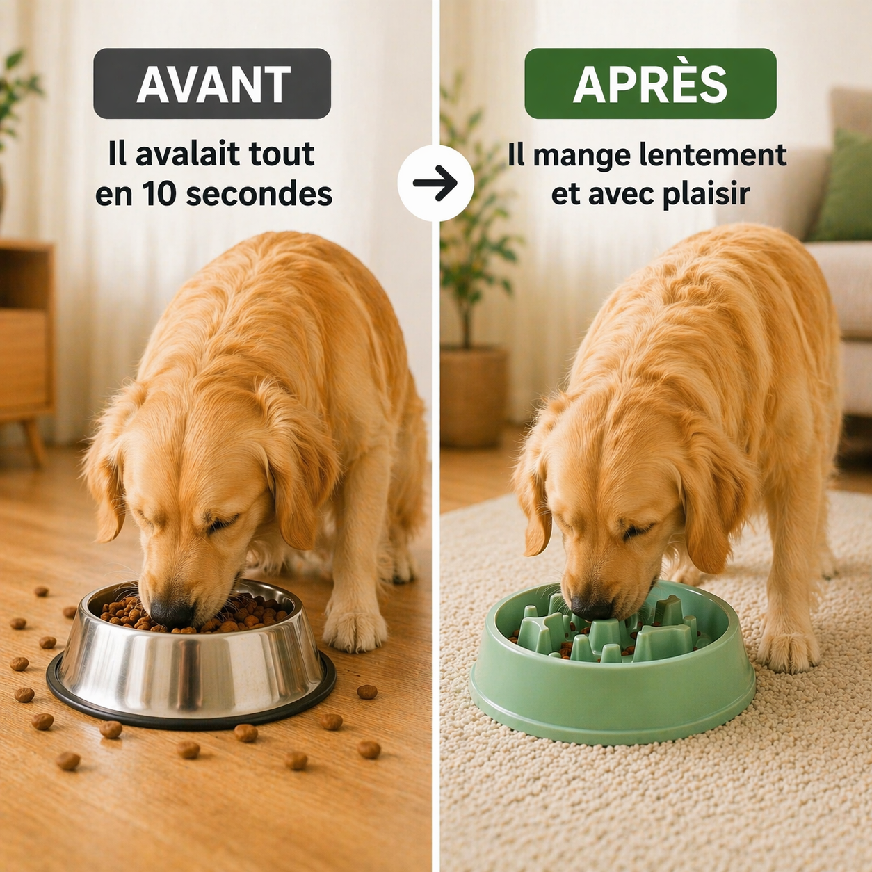 Gamelle Anti-Glouton pour Chien