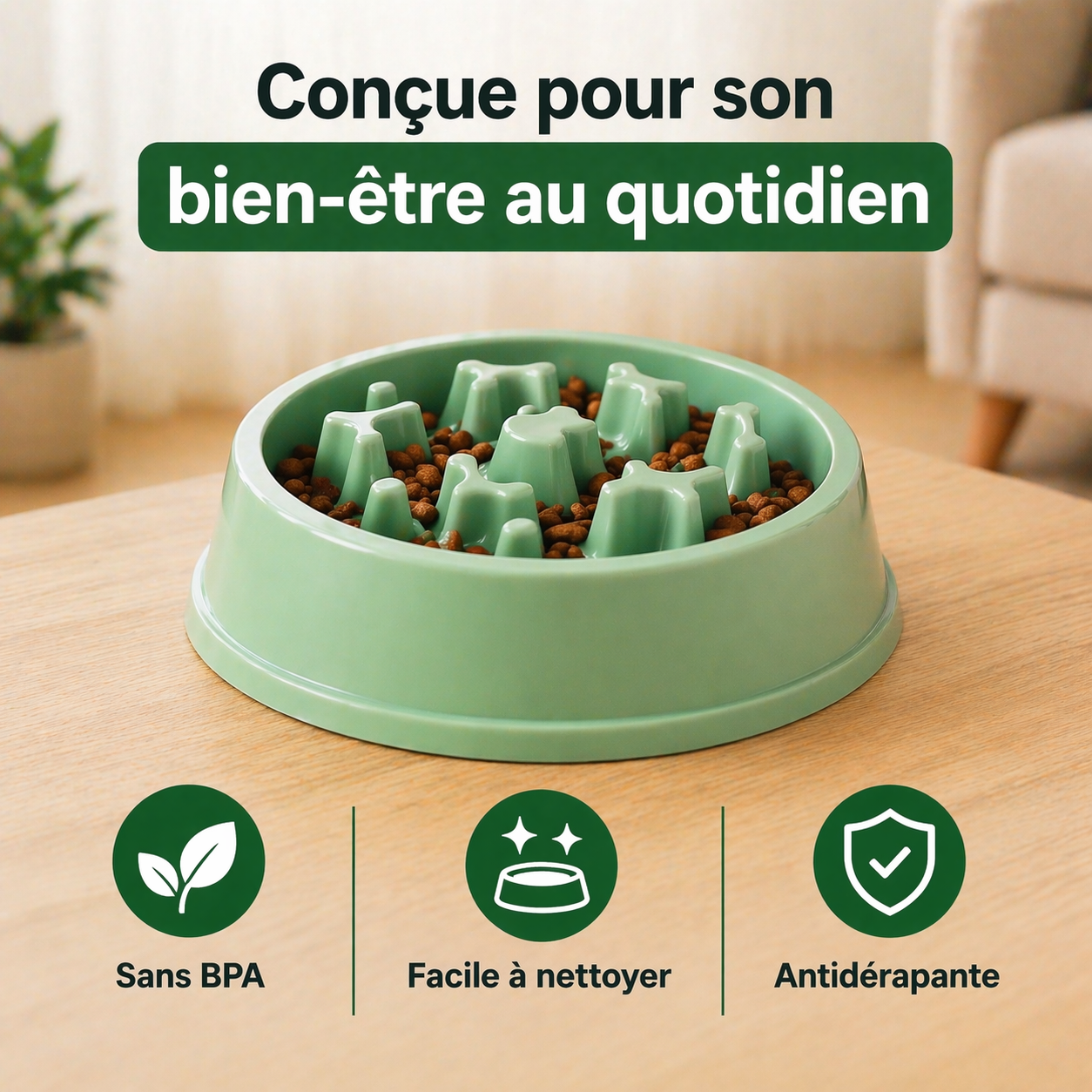 Gamelle Anti-Glouton pour Chien